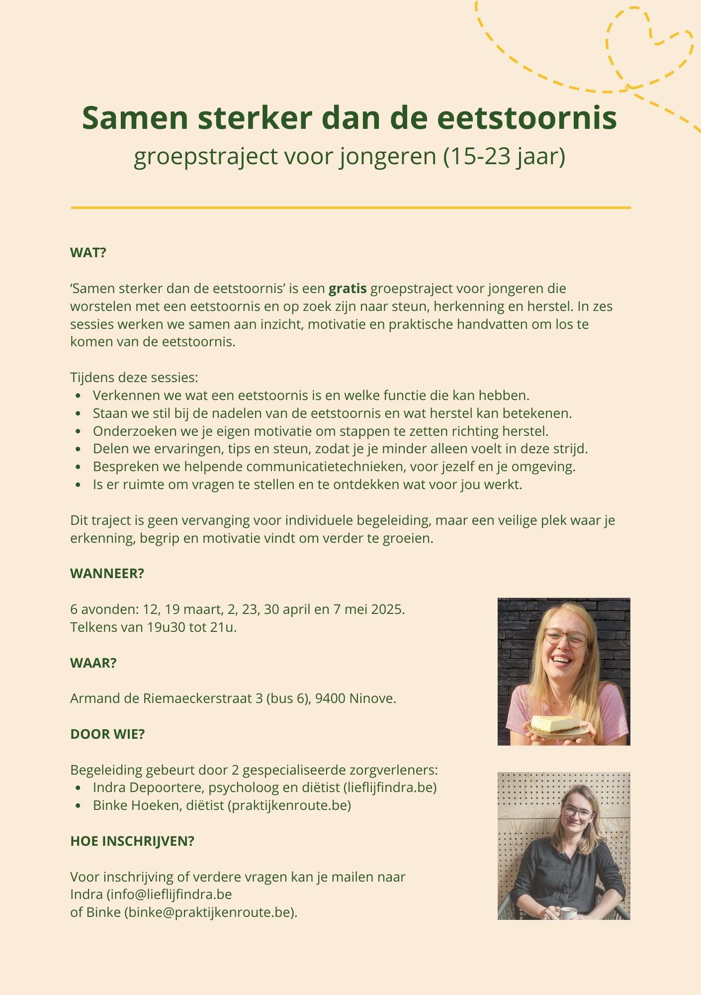 groepstraject jongeren flyer