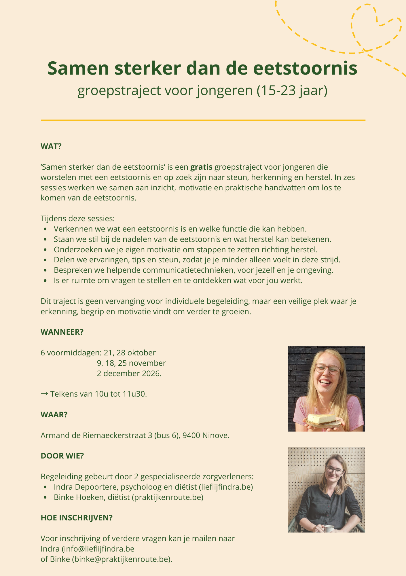 groepstraject jongeren flyer